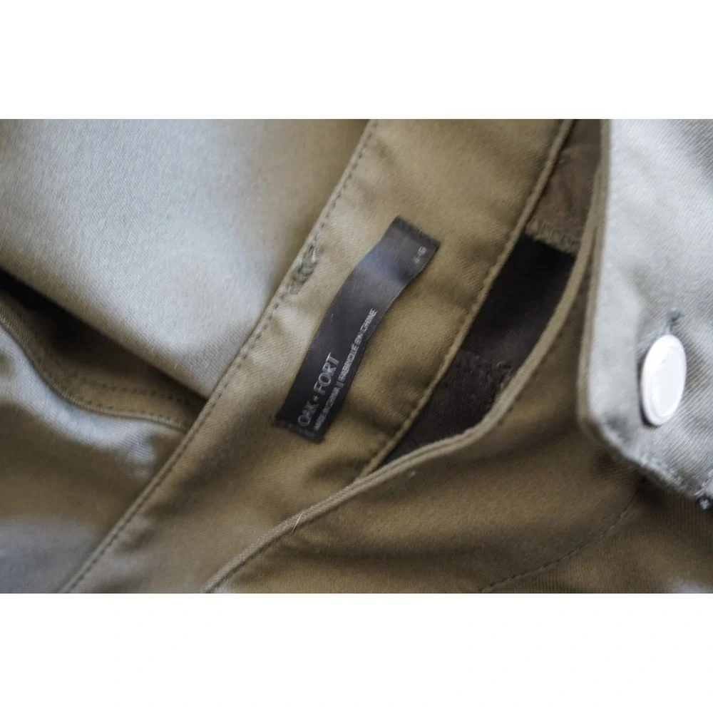 Oak + Fort CONVERTIBLE CARGO PANT Utilitarian Gorpcore Straight Leg Green Size L